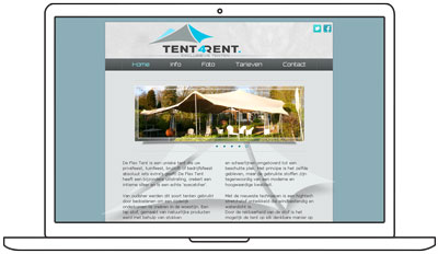 ontwerp website tent4rent