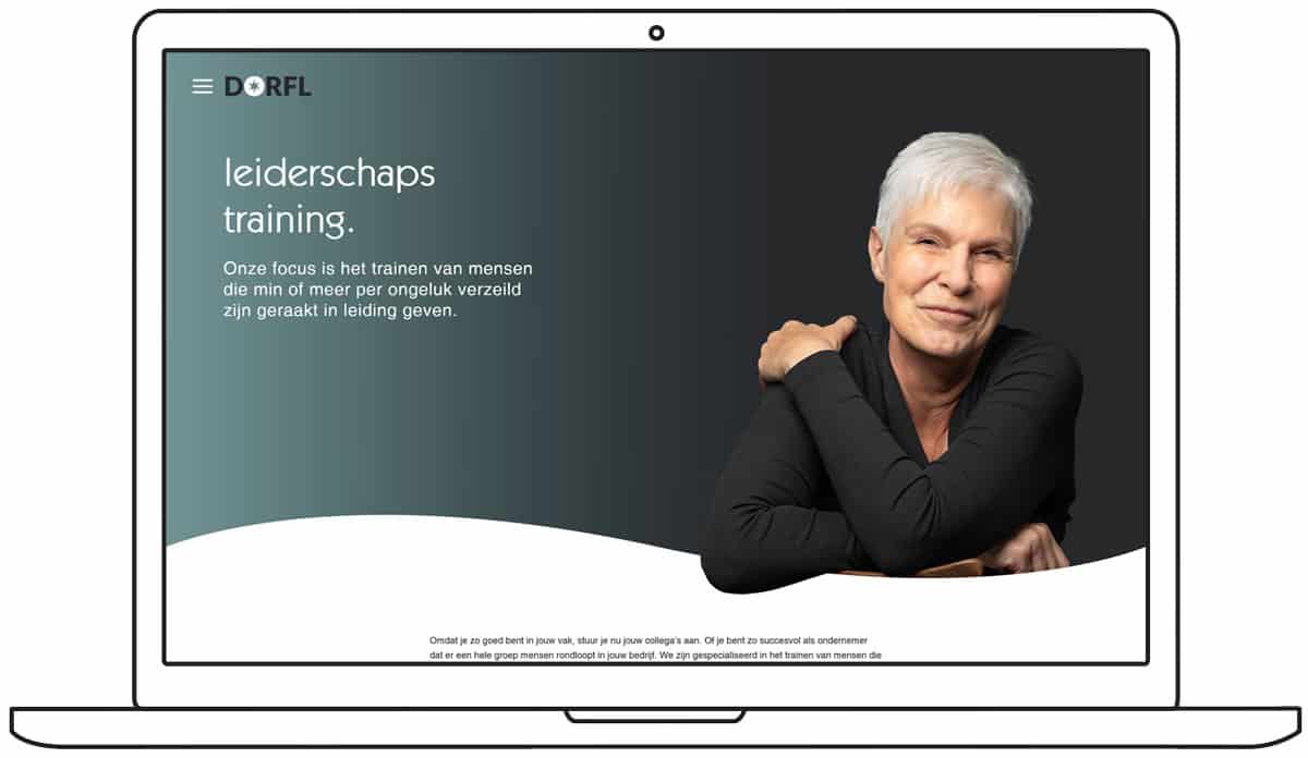 website ontwerp dorfl - homepage