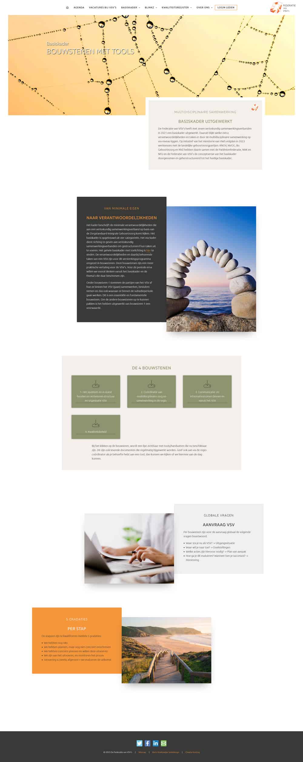 Portfolio Boris Hoekmeijer Federatie VSV's Website Full Page