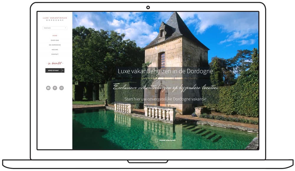 Foto website Luxe Vakantiehuis Dordogne