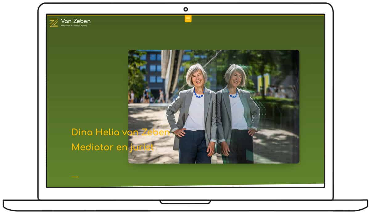 Foto website ontwerp Van Zeben Medidation
