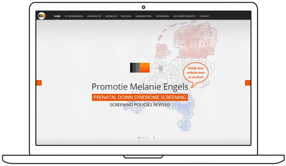 website ontwerp proefschrift melanie engels - homepage