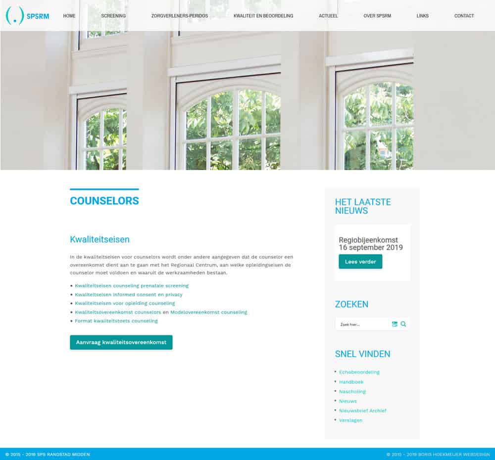 SPSRM Nieuwe Website Counselors Pagina Boris Hoekmeijer Webdesign