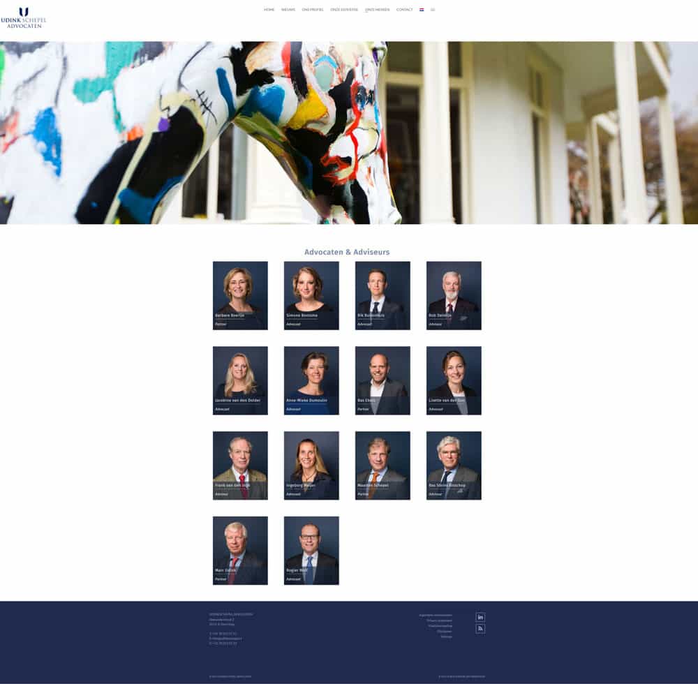portfolio item website ontwerp UdinkSchepel advocaten - advocatenpagina